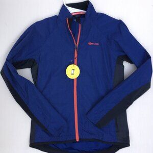 sugoi evo zap jacket running biking blue women's small new
